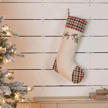 Hollis Stenciled Stocking 12x20 VHC Brands - The Fox Decor